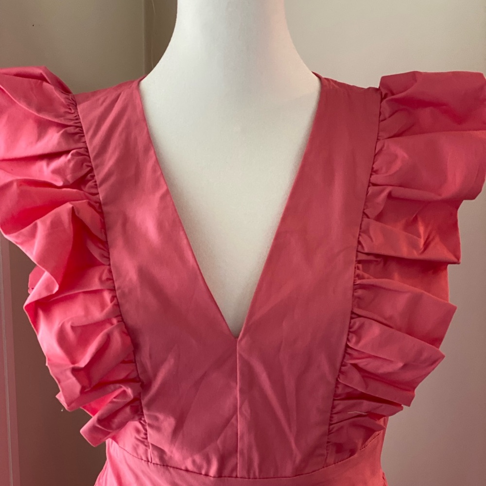 Karlie NWOT Ruffled Maxi Dress M - Picture 2 of 3